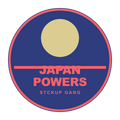 Japan Powers Glitter Sticker